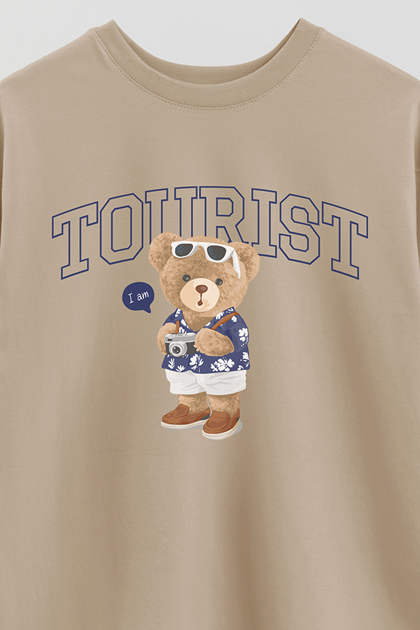 REMERA OVER ESTAMPADA UNISEX TOURIST