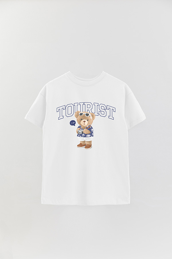 REMERA OVER ESTAMPADA UNISEX TOURIST