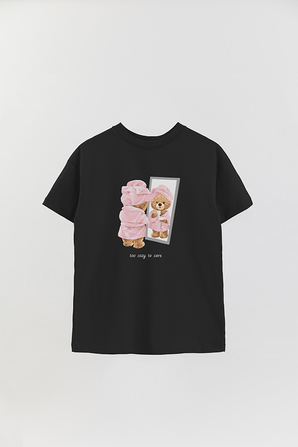 REMERA OVER ESTAMPADA UNISEX TOO COZY TO CARE