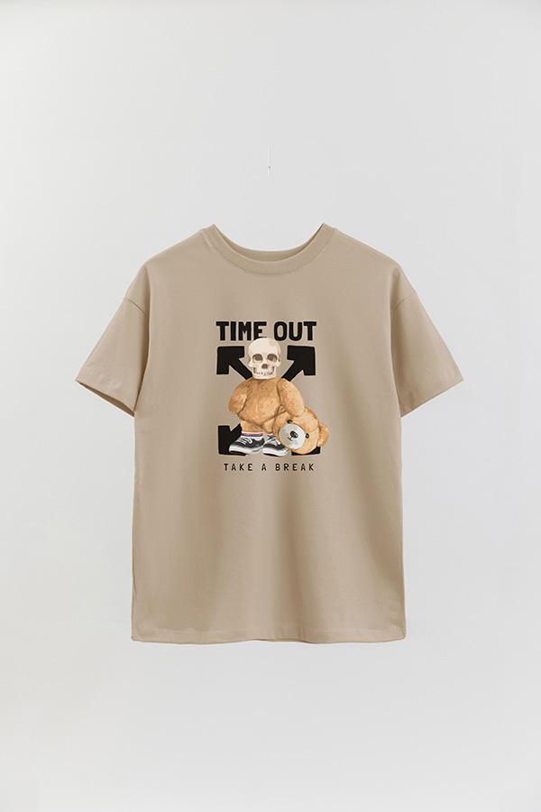 REMERA OVER ESTAMPADA UNISEX TIME OUT