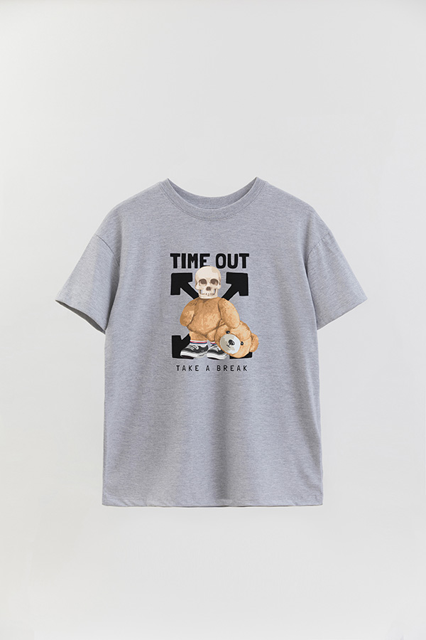 REMERA OVER ESTAMPADA UNISEX TIME OUT
