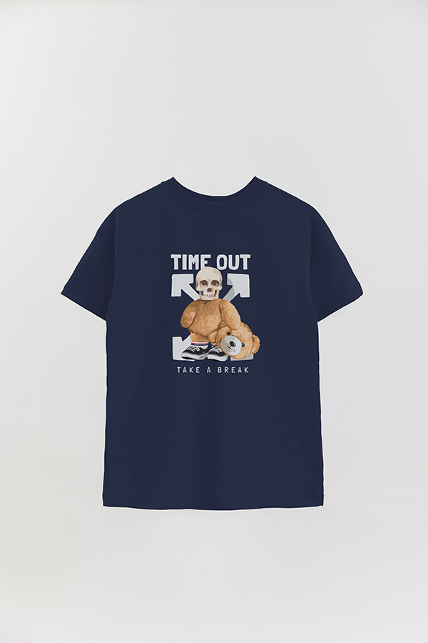 REMERA OVER ESTAMPADA UNISEX TIME OUT