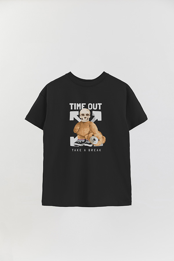 REMERA OVER ESTAMPADA UNISEX TIME OUT