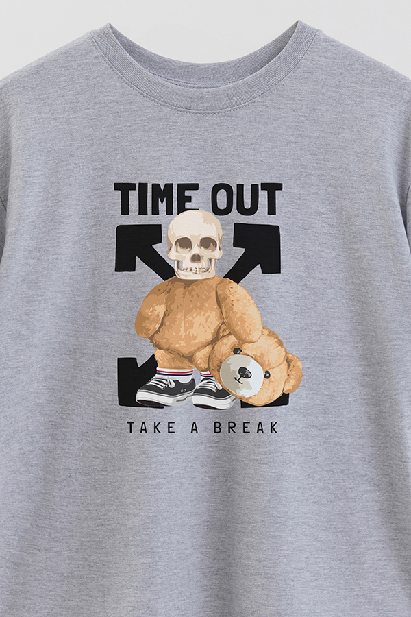 REMERA OVER ESTAMPADA UNISEX TIME OUT