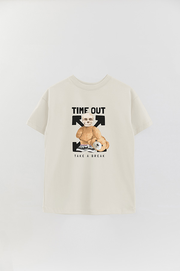 REMERA OVER ESTAMPADA UNISEX TIME OUT