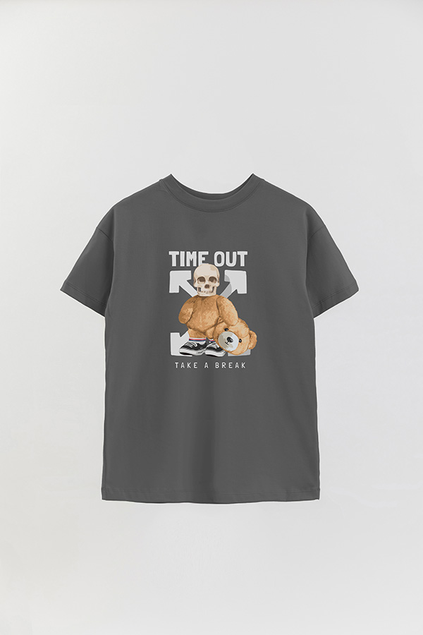 REMERA OVER ESTAMPADA UNISEX TIME OUT