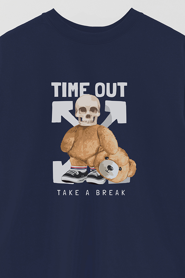 REMERA OVER ESTAMPADA UNISEX TIME OUT