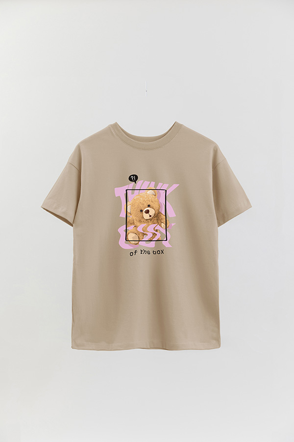 REMERA OVER ESTAMPADA UNISEX THINK OUT
