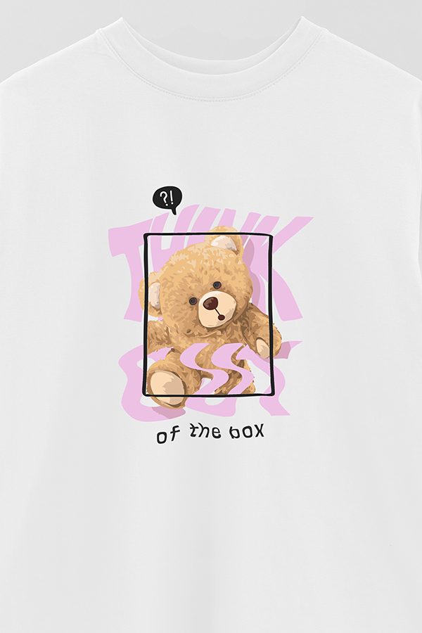 REMERA OVER ESTAMPADA UNISEX THINK OUT