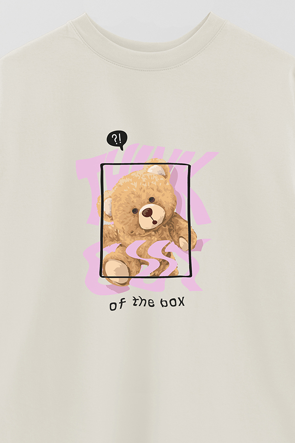 REMERA OVER ESTAMPADA UNISEX THINK OUT