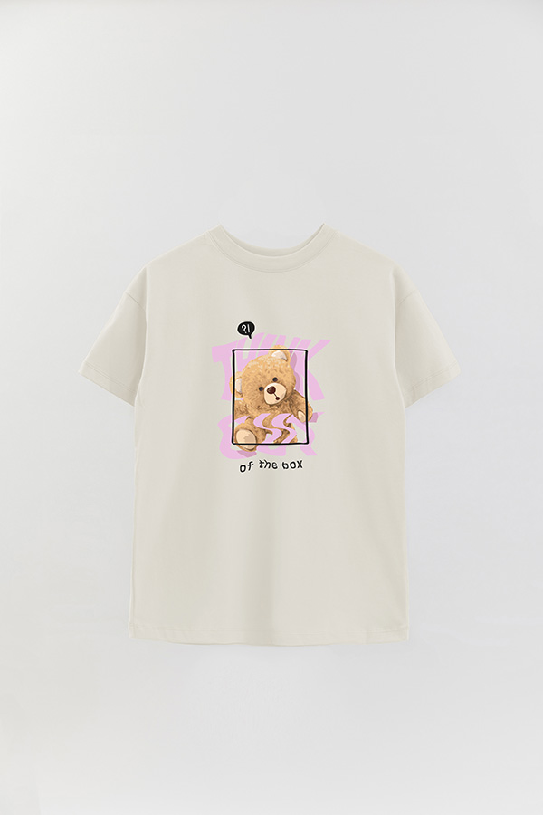 REMERA OVER ESTAMPADA UNISEX THINK OUT