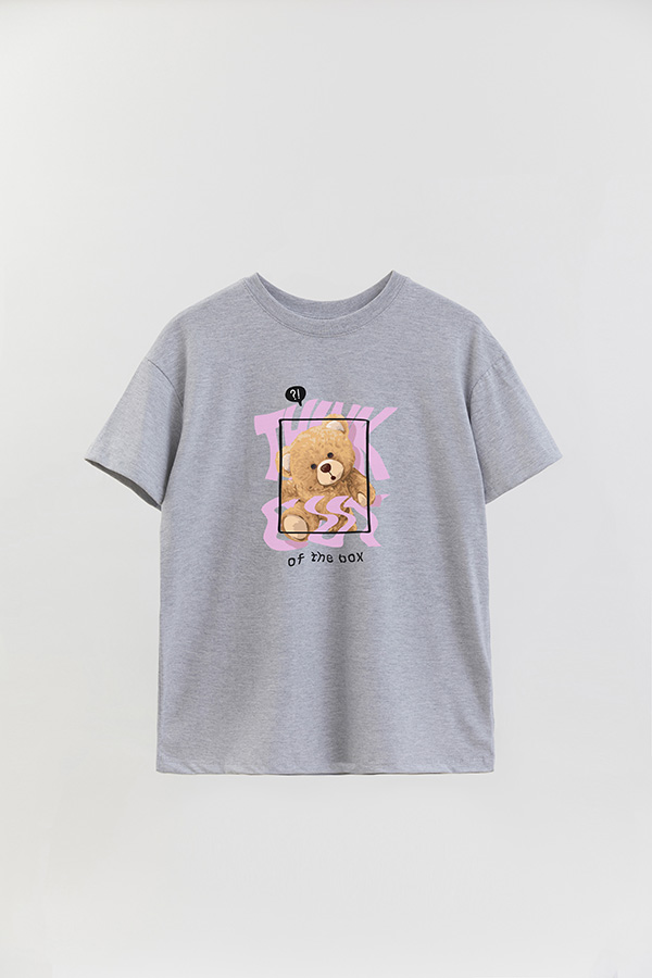 REMERA OVER ESTAMPADA UNISEX THINK OUT