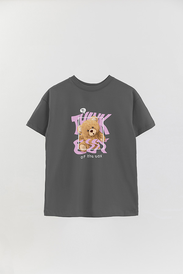 REMERA OVER ESTAMPADA UNISEX THINK OUT