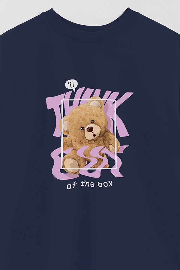 REMERA OVER ESTAMPADA UNISEX THINK OUT