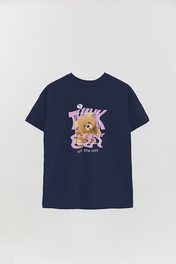 REMERA OVER ESTAMPADA UNISEX THINK OUT