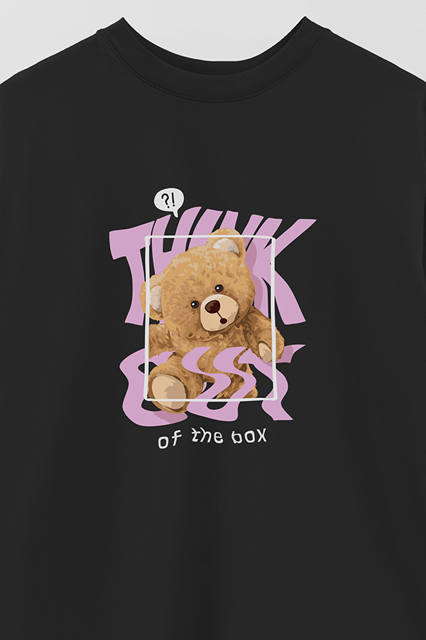 REMERA OVER ESTAMPADA UNISEX THINK OUT