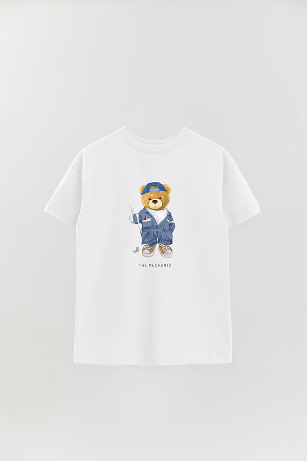 REMERA OVER ESTAMPADA UNISEX THE MECHANIC