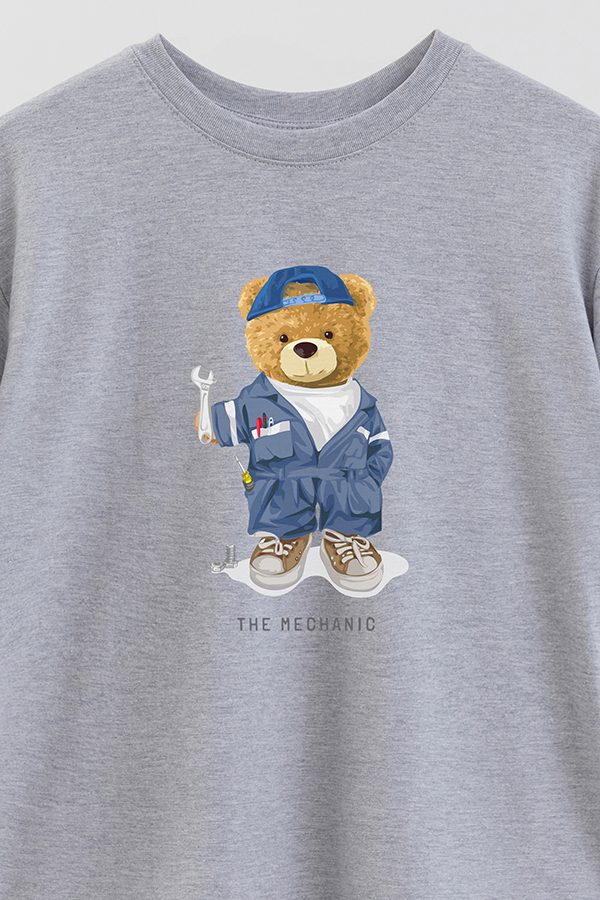 REMERA OVER ESTAMPADA UNISEX THE MECHANIC