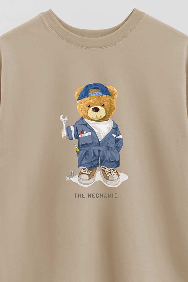 REMERA OVER ESTAMPADA UNISEX THE MECHANIC