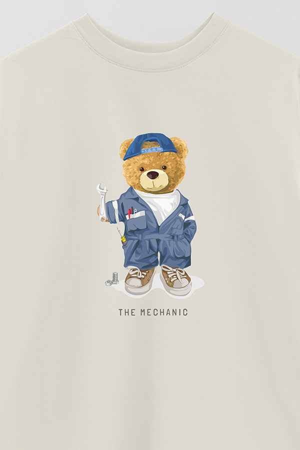 REMERA OVER ESTAMPADA UNISEX THE MECHANIC