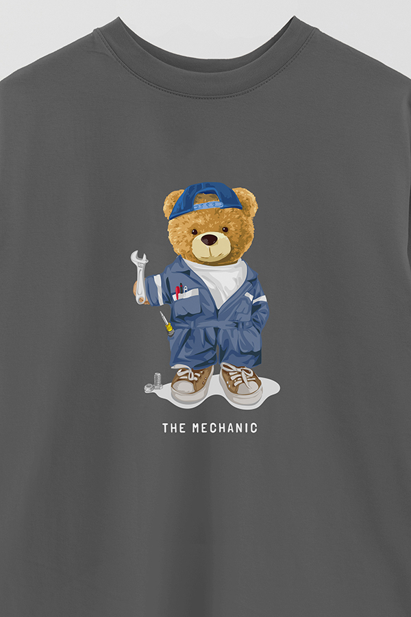REMERA OVER ESTAMPADA UNISEX THE MECHANIC