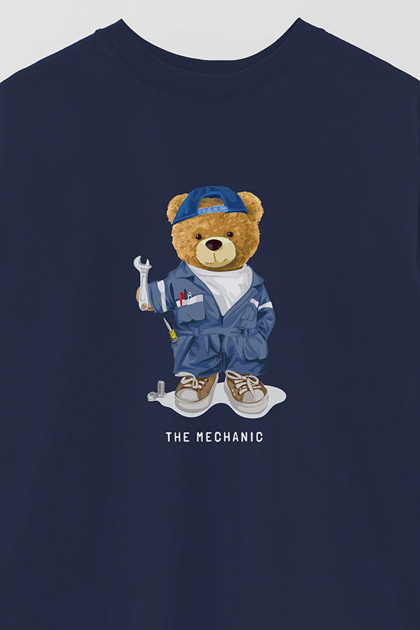 REMERA OVER ESTAMPADA UNISEX THE MECHANIC