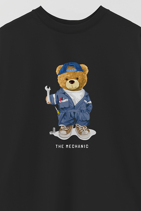 REMERA OVER ESTAMPADA UNISEX THE MECHANIC