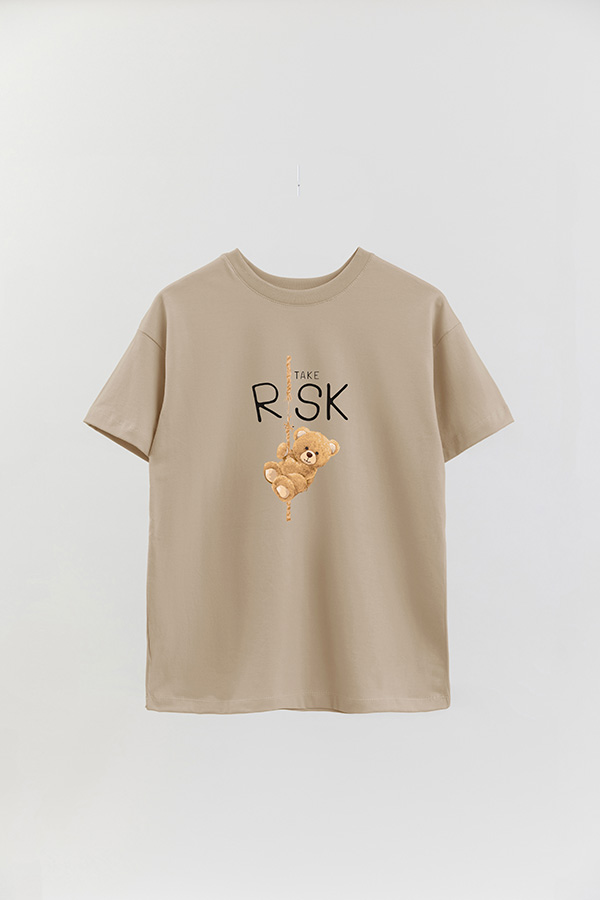 REMERA OVER ESTAMPADA UNISEX TAKE RISK