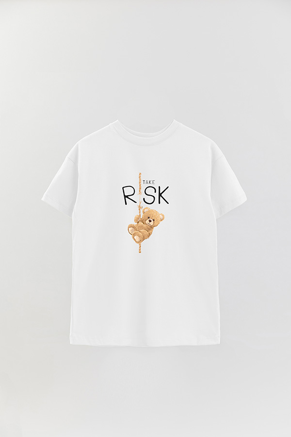 REMERA OVER ESTAMPADA UNISEX TAKE RISK
