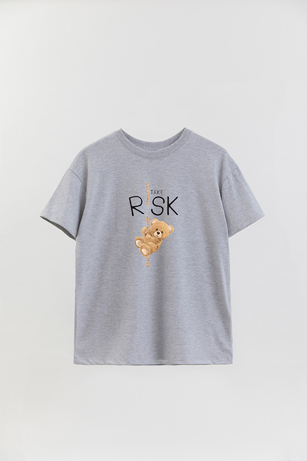 REMERA OVER ESTAMPADA UNISEX TAKE RISK