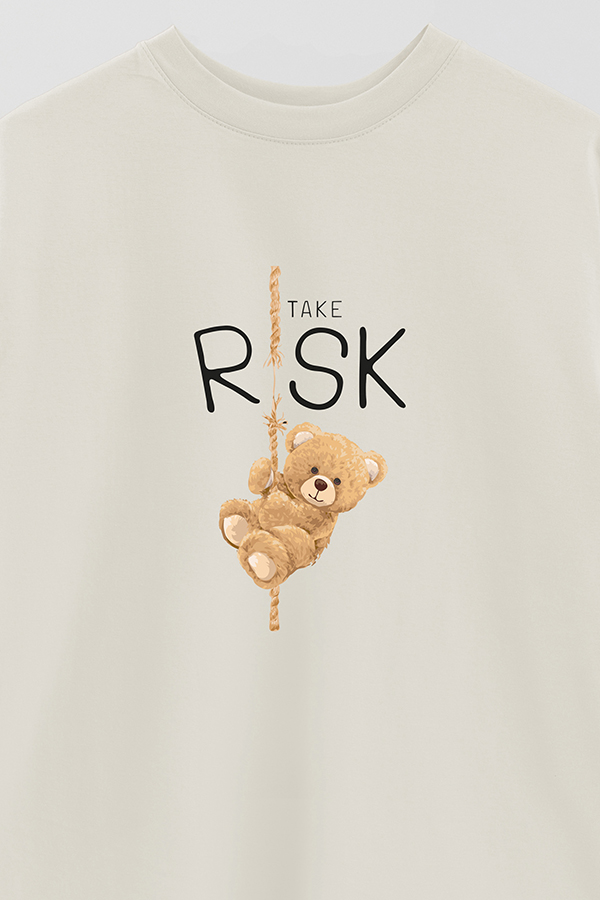 REMERA OVER ESTAMPADA UNISEX TAKE RISK