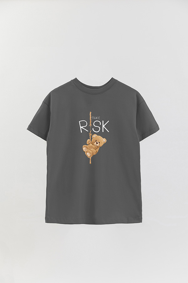 REMERA OVER ESTAMPADA UNISEX TAKE RISK