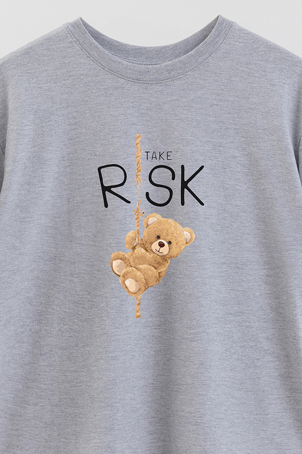 REMERA OVER ESTAMPADA UNISEX TAKE RISK
