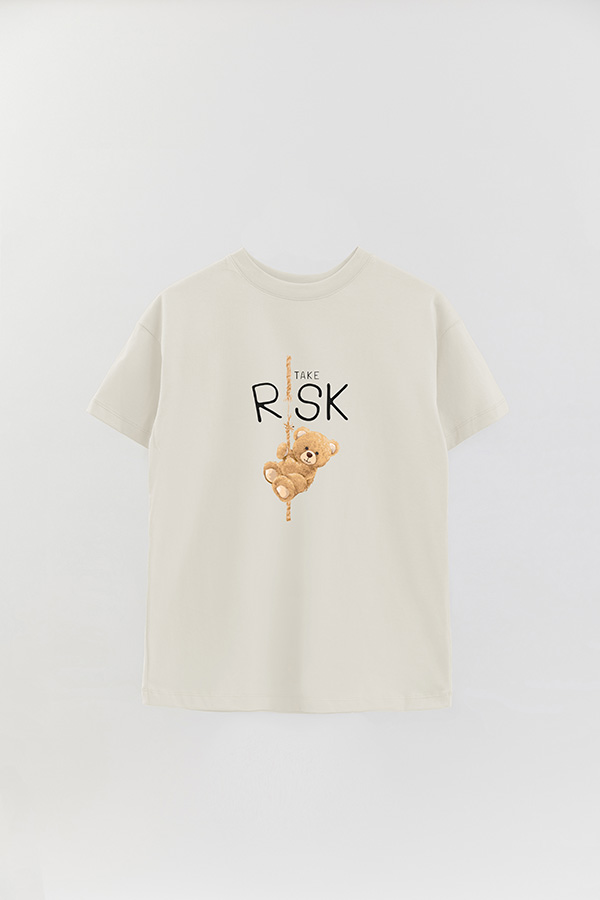 REMERA OVER ESTAMPADA UNISEX TAKE RISK