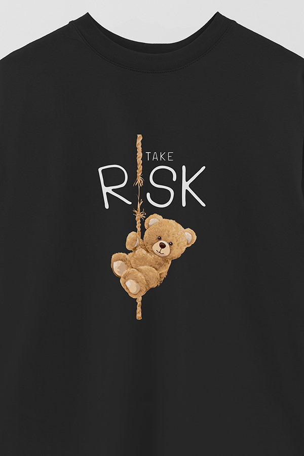 REMERA OVER ESTAMPADA UNISEX TAKE RISK