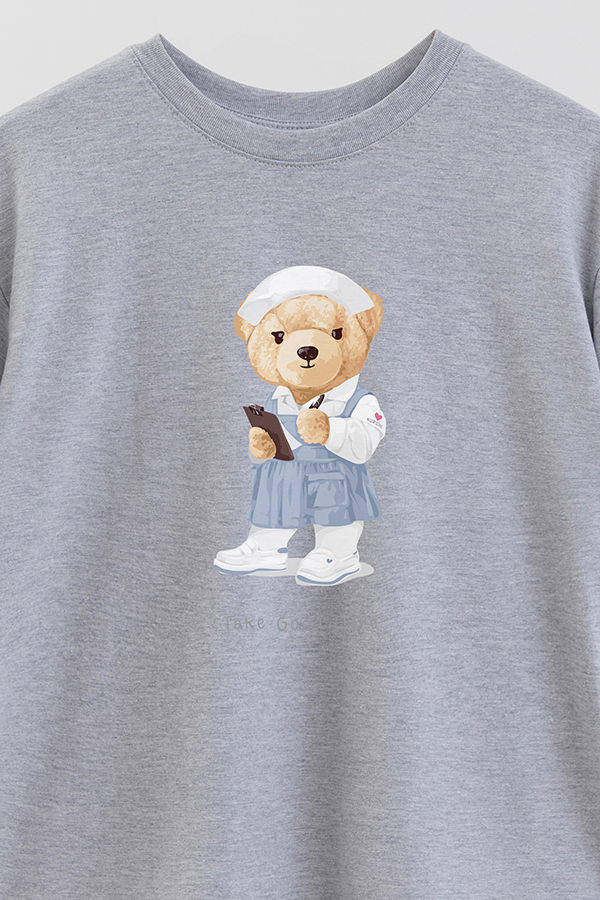 REMERA OVER ESTAMPADA UNISEX TAKE GOOD CARE