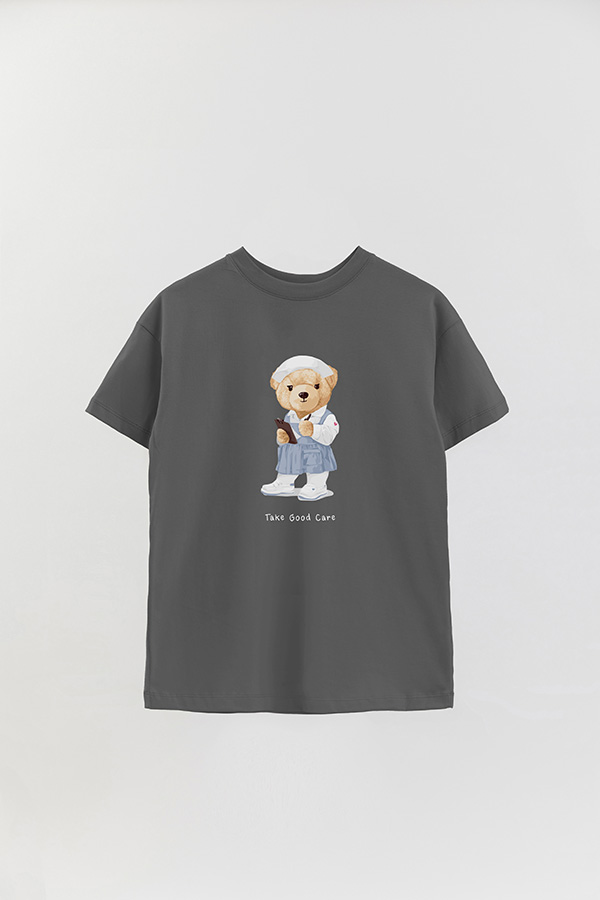 REMERA OVER ESTAMPADA UNISEX TAKE GOOD CARE