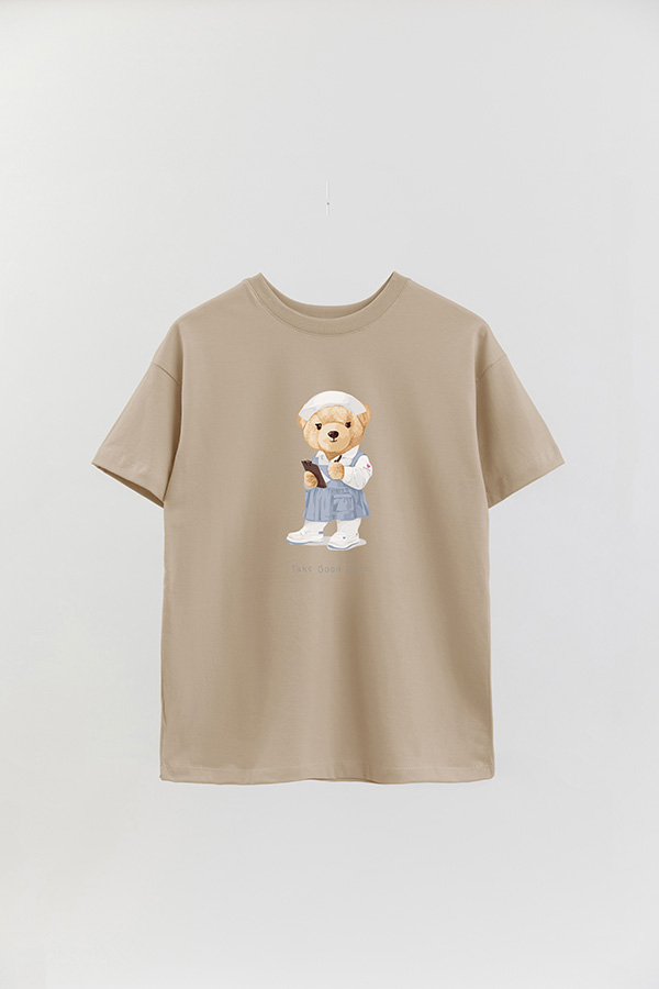 REMERA OVER ESTAMPADA UNISEX TAKE GOOD CARE