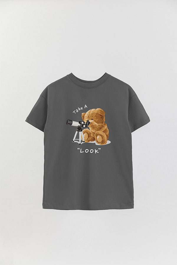 REMERA OVER ESTAMPADA UNISEX TAKE A LOOK