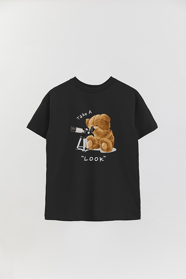 REMERA OVER ESTAMPADA UNISEX TAKE A LOOK