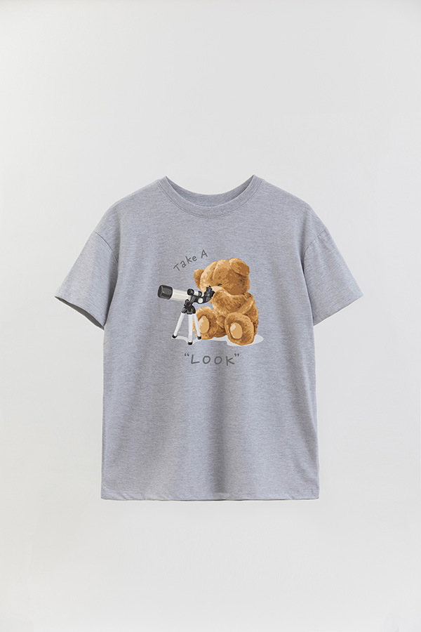 REMERA OVER ESTAMPADA UNISEX TAKE A LOOK