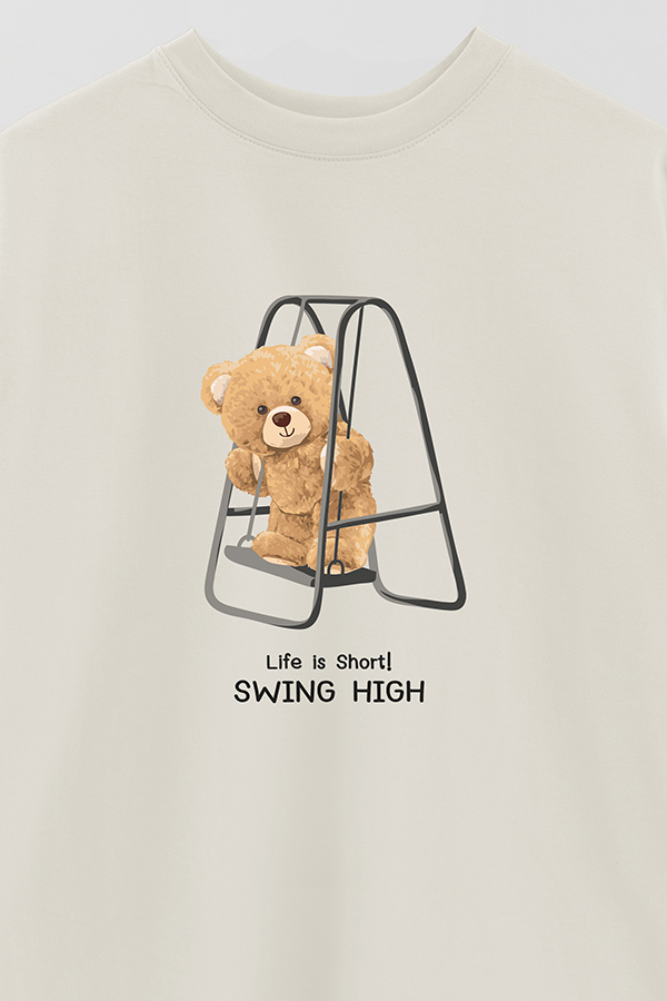 REMERA OVER ESTAMPADA UNISEX SWING HIGH