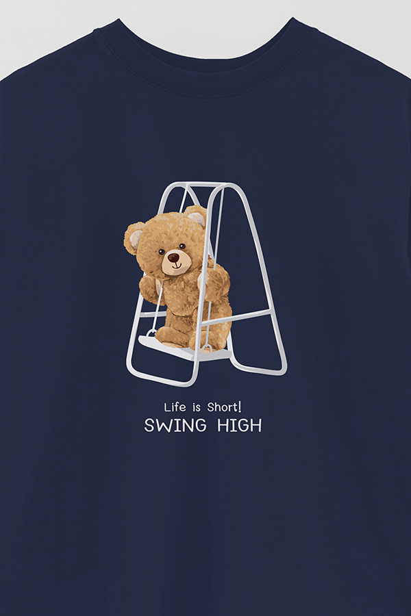 REMERA OVER ESTAMPADA UNISEX SWING HIGH