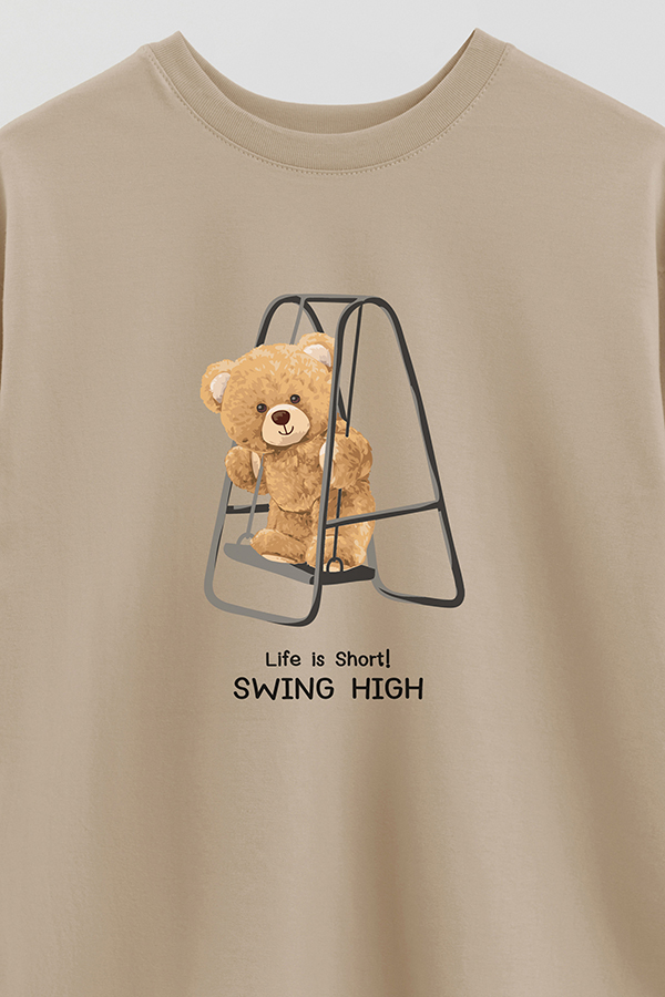 REMERA OVER ESTAMPADA UNISEX SWING HIGH