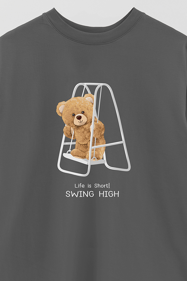 REMERA OVER ESTAMPADA UNISEX SWING HIGH