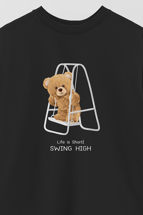 REMERA OVER ESTAMPADA UNISEX SWING HIGH