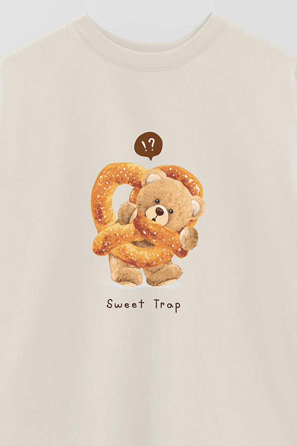 REMERA OVER ESTAMPADA UNISEX SWEET TRAP
