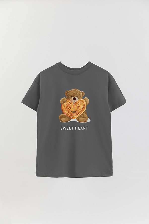 REMERA OVER ESTAMPADA UNISEX SWEET HEART