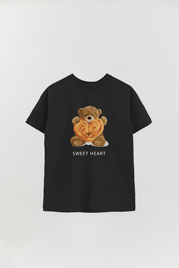 REMERA OVER ESTAMPADA UNISEX SWEET HEART