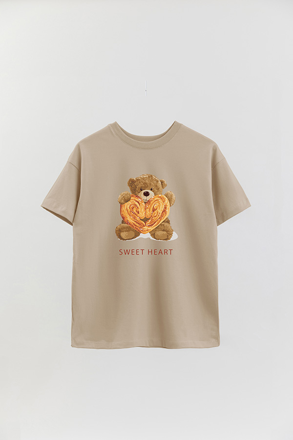 REMERA OVER ESTAMPADA UNISEX SWEET HEART